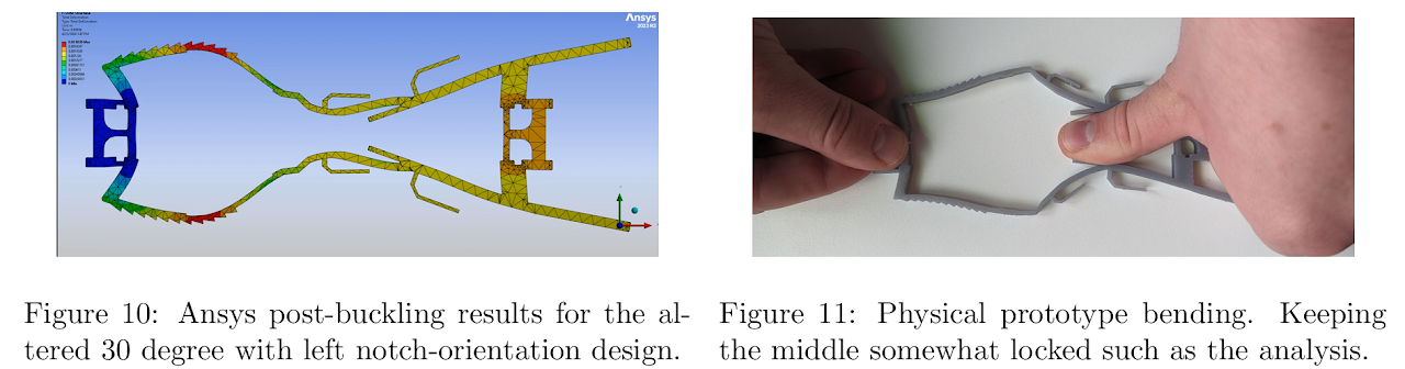 Buckling-behavior characterization (figure 10 from the report)